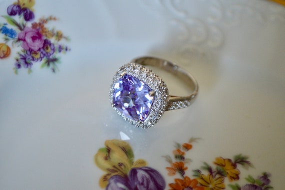 Ring Set, Purple Ring, Vintage Ring, Vintage Jewe… - image 8