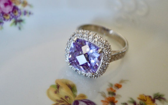 Ring Set, Purple Ring, Vintage Ring, Vintage Jewe… - image 5