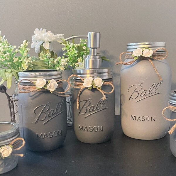 Mason Jar Bathroom - Etsy