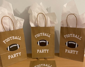 Football Party Favor Bags: Personalized Treat Bags