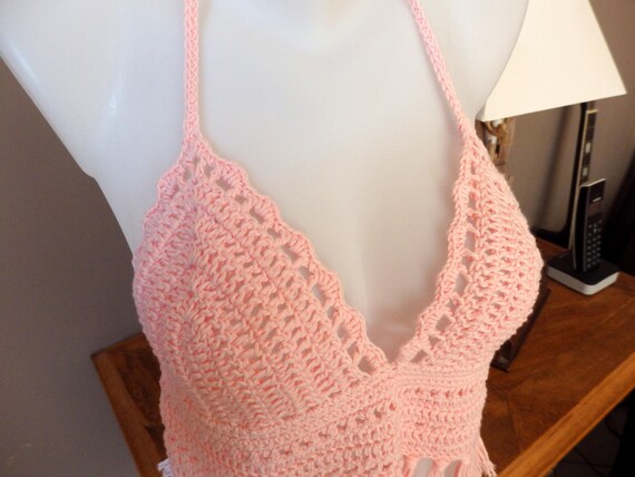 light pink bralette top