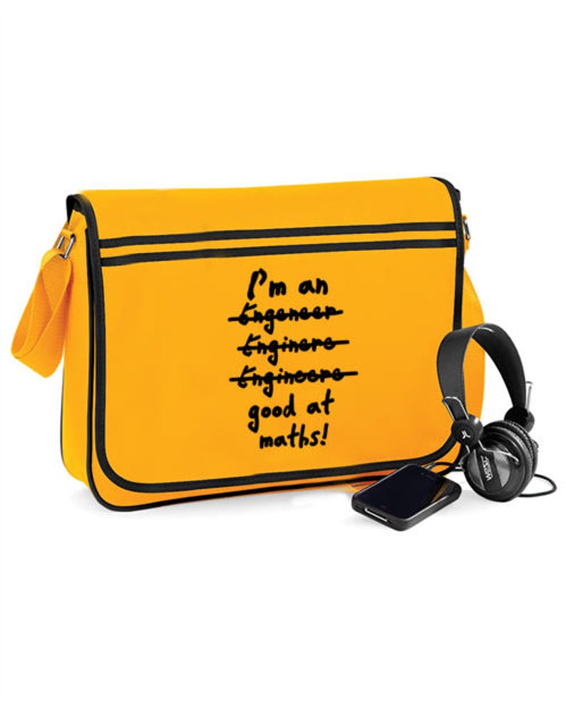 Retro Shoulder Bag Engineer Can/'t Spell But Good At Maths