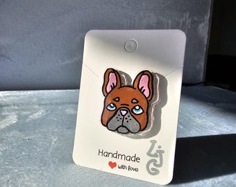 Bulldog plastic pins