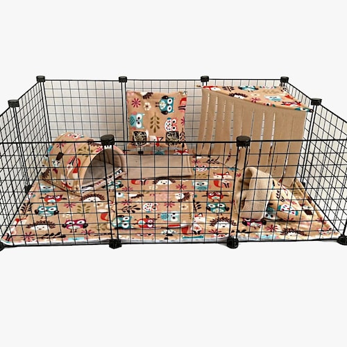 C&C Waterproof Fleece Cage Liner Set Ladybird. Etsy