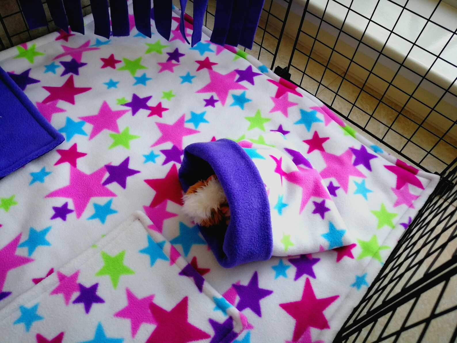 C&C Waterproof Fleece Cage Liner Set Rainbow Stars Etsy