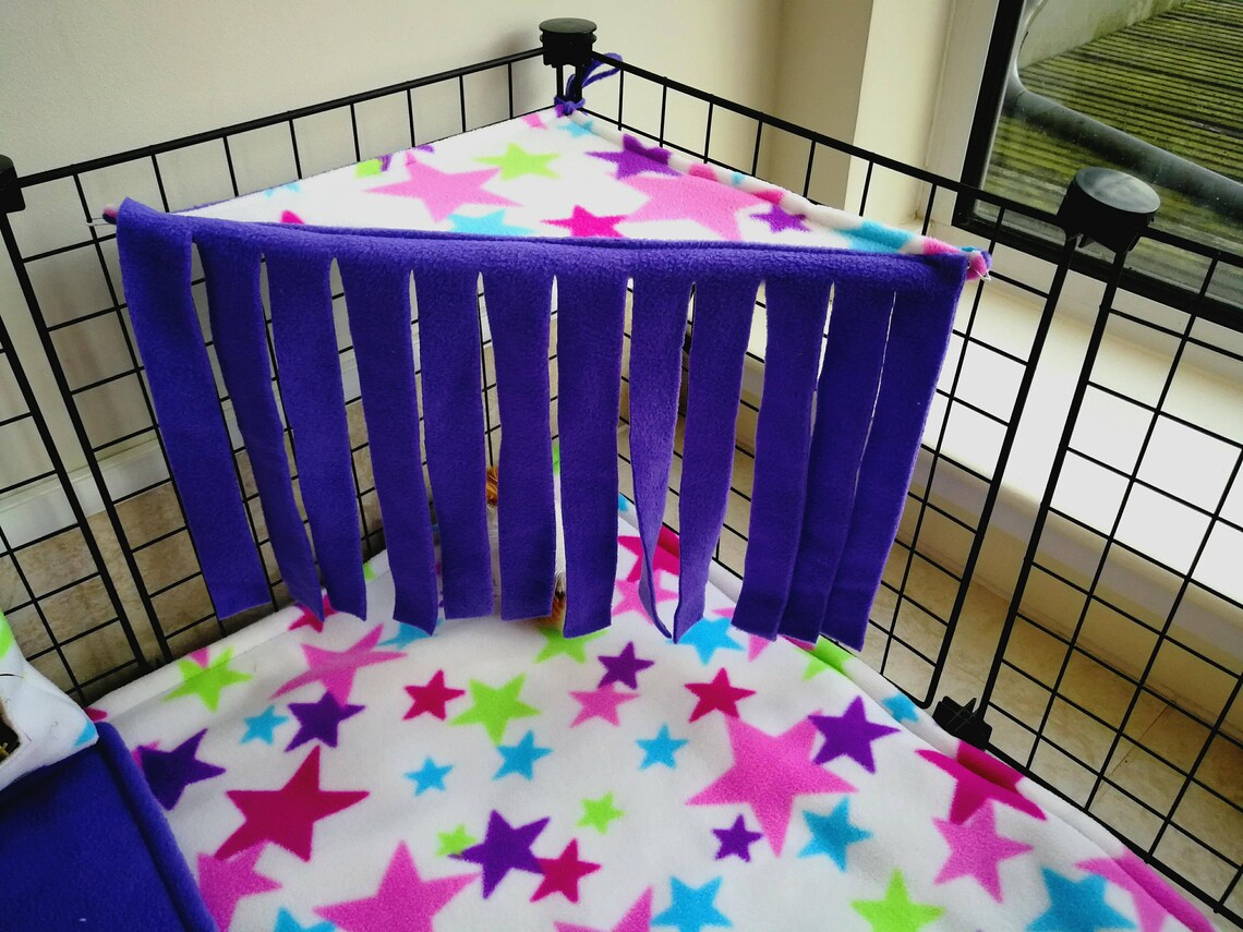 C&C Waterproof Fleece Cage Liner Set Rainbow Stars Etsy