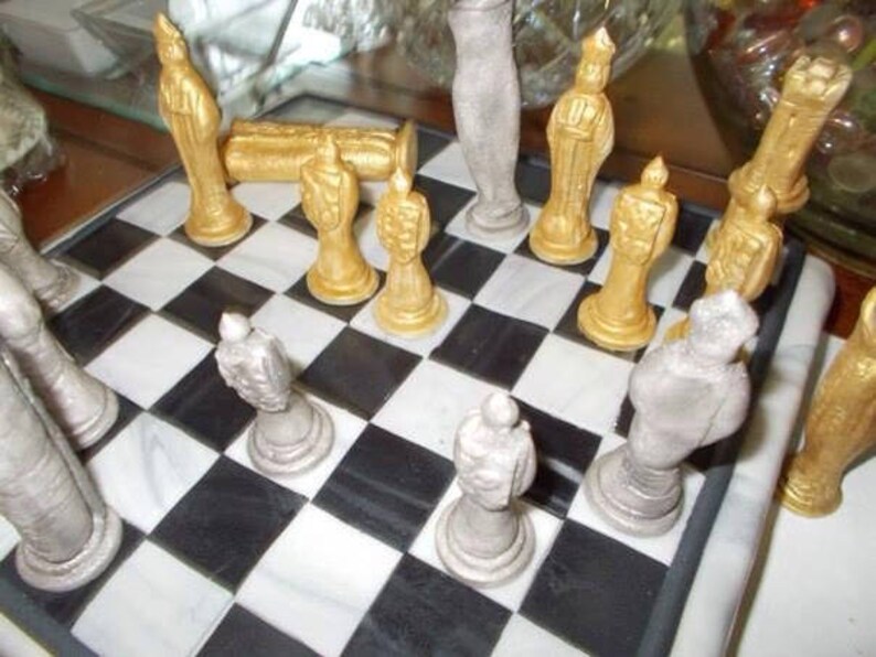 Chess Set Cake Topper Etsy