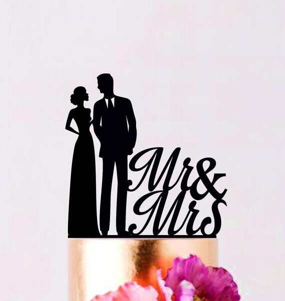 Mr and Mrs cake topper Couple Wedding Cake Topper Cake Topper Etsy