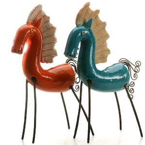 Contemporary Ceramic Horse Statue