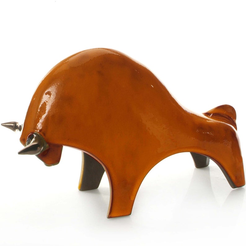 Charging Bull Huge Minimalist Stylish Copper Sculpt Limited time trial price Contemporary Jacksonville Mall