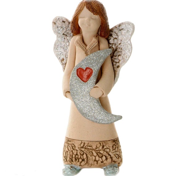 Angel Figurine Moon & Back main image 1