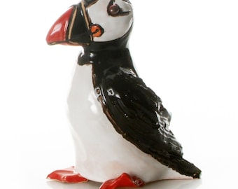 Proudly Standing Puffin Figurine | Quirky Gift or Home Décor