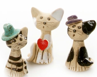 Gift for Cat Lovers 3 Cute Adorable Mini Cats Quirky Gift for Cat Lovers Selected at Random