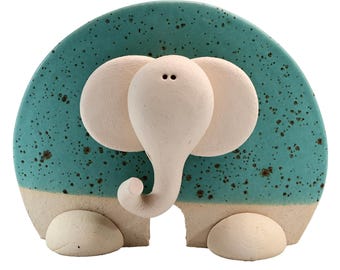 Charming Good Luck Flat Elephant | Various Colours