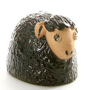 Cute and Adorable Ceramic Black Sheep Ornament Quirky Gift
