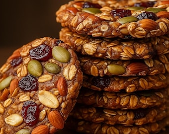 Nuss & Samen Energie Kekse Rezept: Gesunder veganer Snack (Digitaler Download)