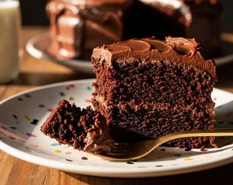 Saftiger Schokoladenkuchen Rezept: Klassisches Hausgemachtes Dessert (PDF Download)