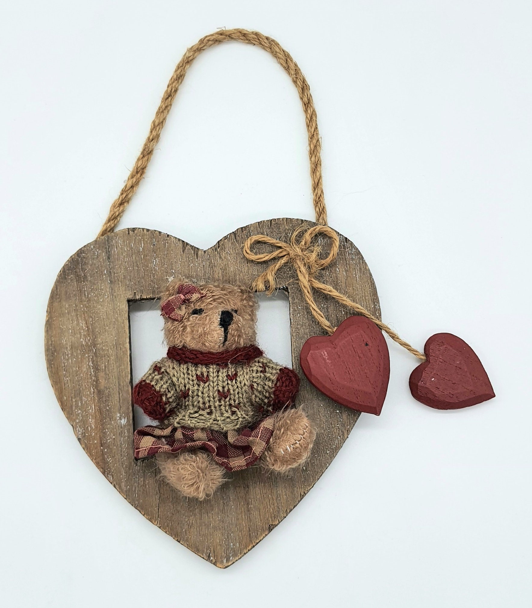 Décoration à Suspendre Ourson Romantique