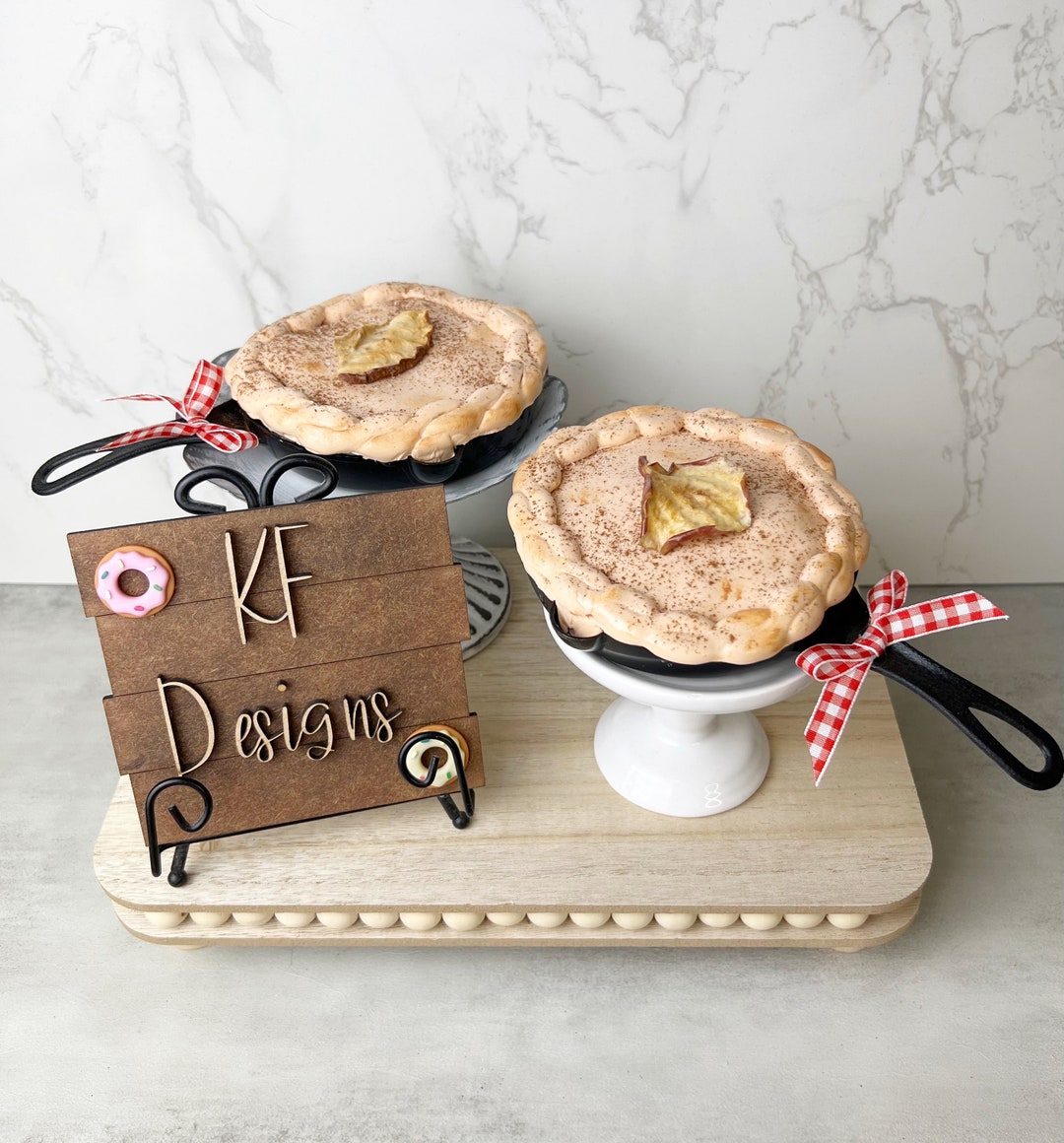 Fake Mini Apple Pies Apple Pie Decor Fake Pie Tiered Tray Decor Etsy Il 1080xN.5022143786 281e