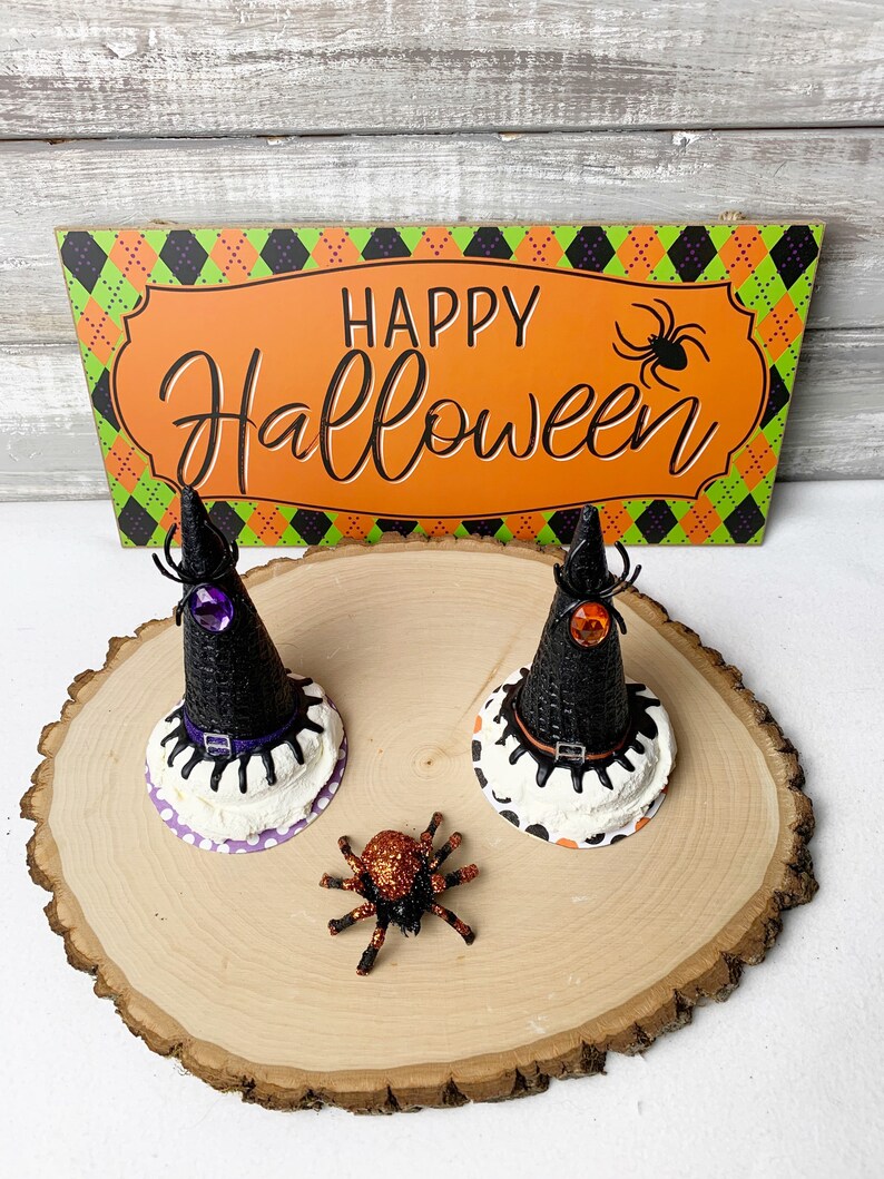 Fake Witches Hats Made From Ice Cream Spilled Ice Cream Etsy