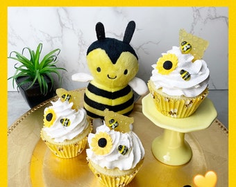 Fake Bee Cupcake, Bee Theme, Fake Cupcake, Faux Honey Bee Cupcake