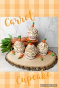 Fake Carrot Cupcake, Faux Carrot Cupcake, Easter Decor, Spring Tiered Tray Decor