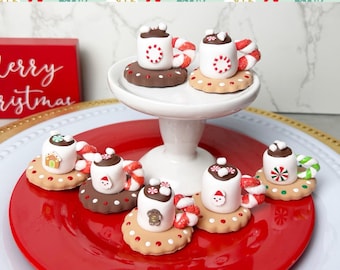 Fake Marshmallow, Mini Mug, Christmas Decor, Christmas Fake Drink
