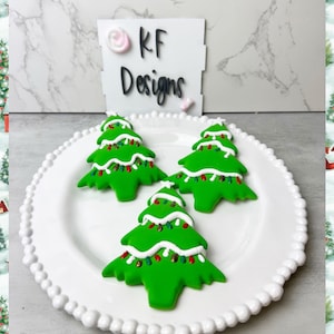 Fake Christmas Tree Cookies, Christmas Fake Cookies, Christmas Decor