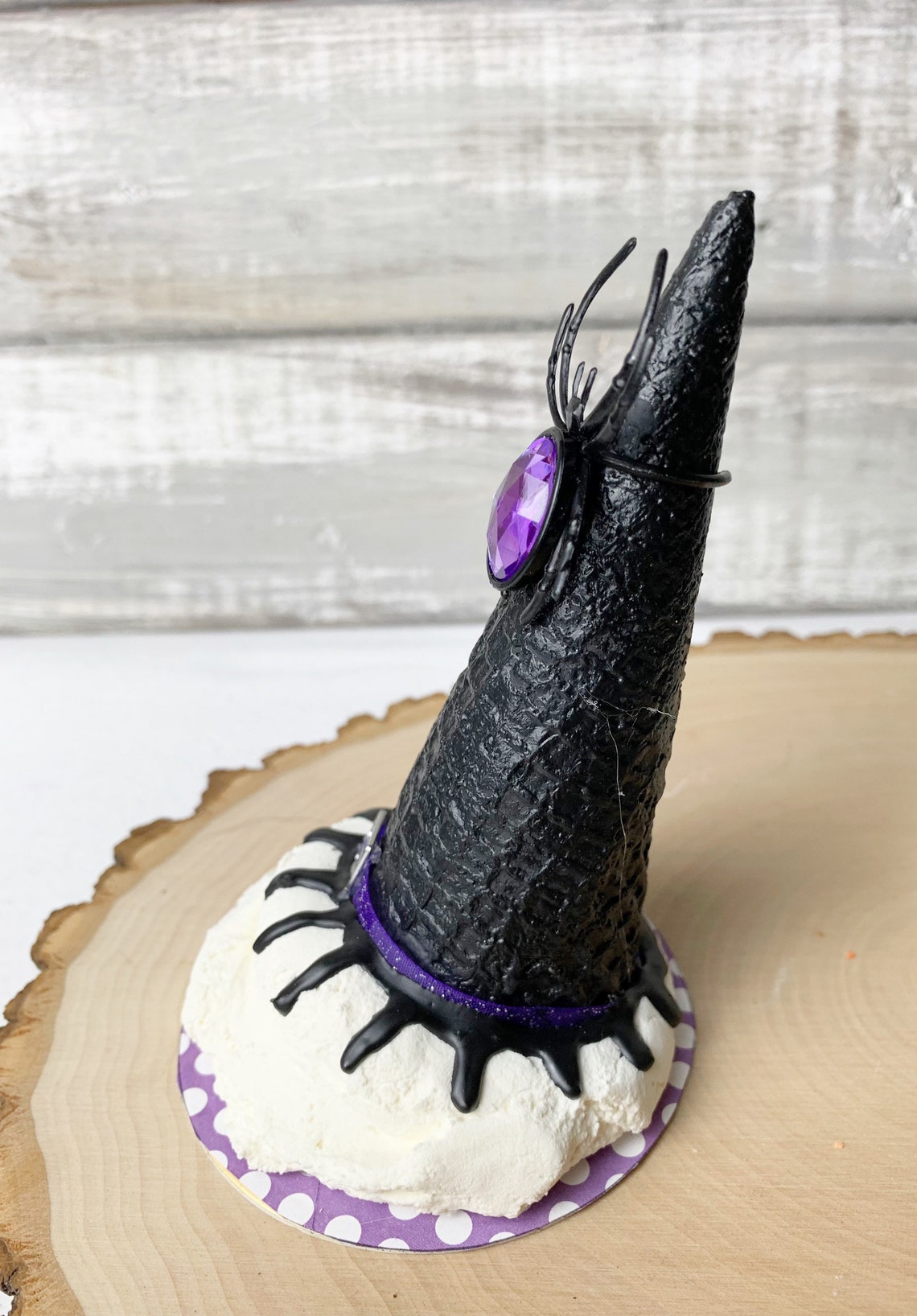 Fake Witches Hats Made From Ice Cream Spilled Ice Cream Etsy