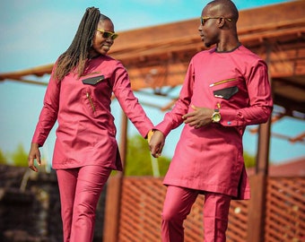 African couple outfit, men and women outfit, african men design, african women outfit, kaftan, long sleeves