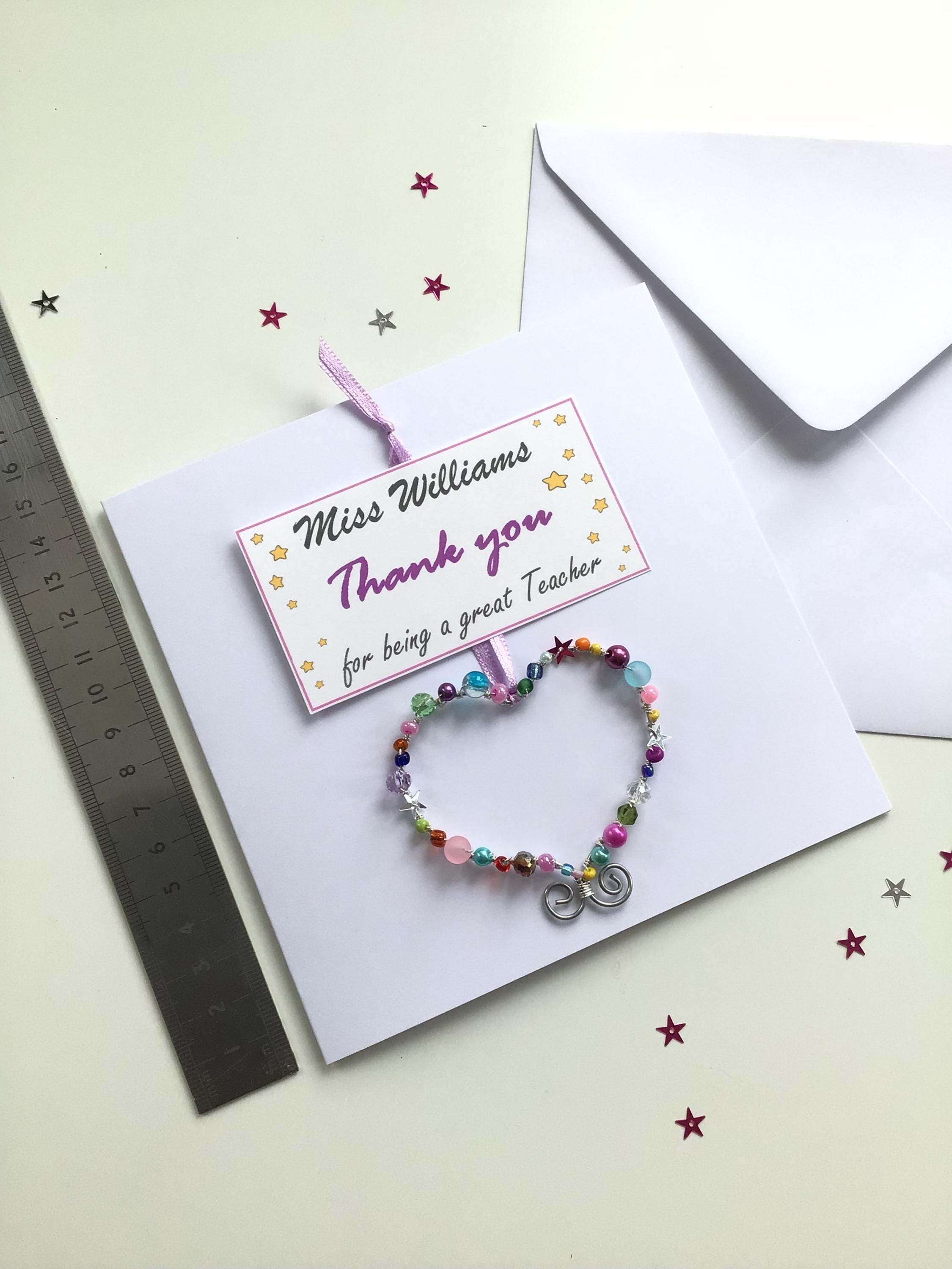 Personalised Thank You Teacher Card, Add the Teachers Name, End of Term ...