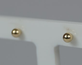 Kleine 3mm 9ct Gold Ball Ohrstecker, kleine 9ct Gold Ohrstecker, kleine Ball Ohrstecker Gold.