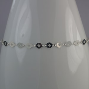 Adjustable Sterling Silver Anklet, Summer Jewellery.