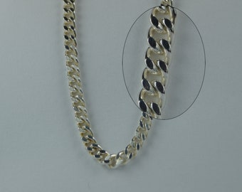 Sterling Silver Curb Necklace, 1.2mm Wide, 16,18,20,24 Inch (41, 46, 51, 61 cm).