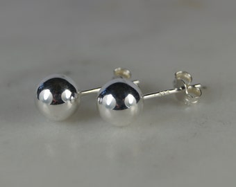 Orecchini a bottone in argento Sterling 925 per donna