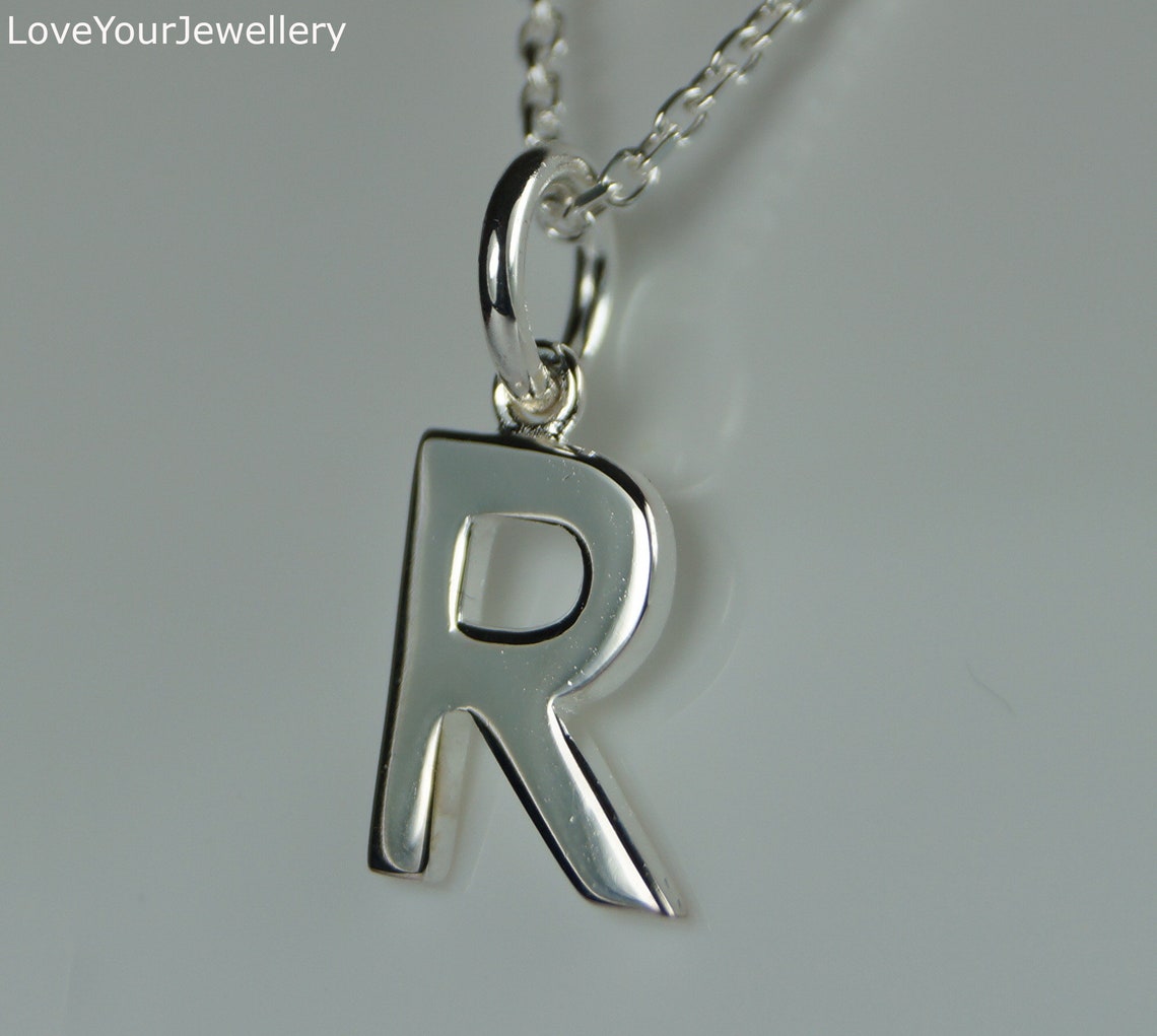 Initial Halskette Buchstabe A - Edelstahl Anhänger Mit Seilkette