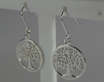 Orecchini Albero della Vita in Argento Sterling. Orecchini pendenti.