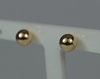 6mm 9ct Gold Ball Stud Earrings, 9ct Gold Earrings.