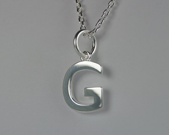 Baguette Cubic Zirconia Letter Initial Alphabet G Pendant Necklace Chain at  Rs 180 | Fancy Alphabet Pendant in Mumbai | ID: 2851550441997