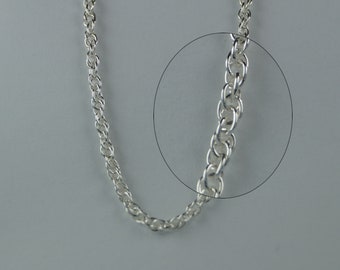 18 " 1 Argent Sterling 925 Solide Prince de Galles corde chaîne 46 cm 