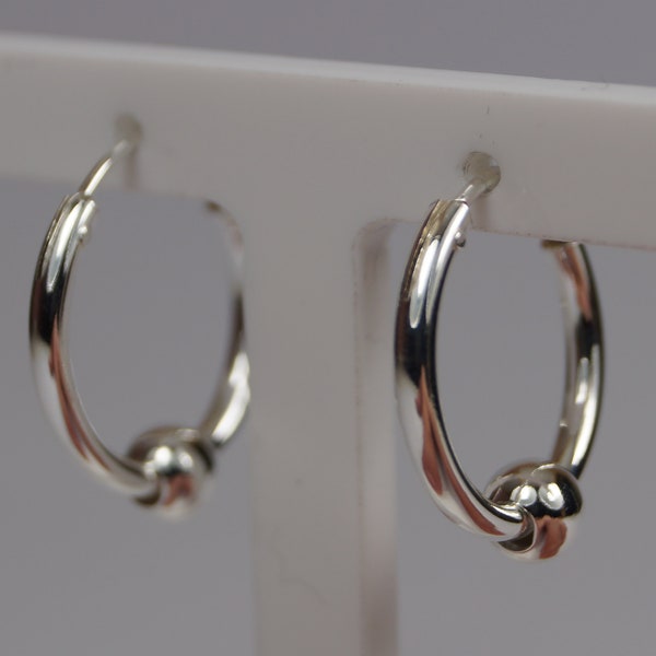 Eden Hoop Earrings - Silver main image 1