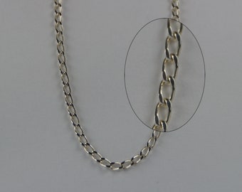 Sterling Silver Curb Chain Necklace, 1.4mm Wide, 16, 18 Inch(41, 46 cm).