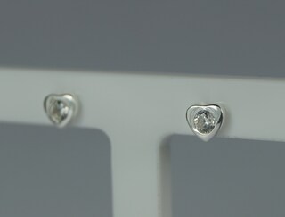 Orecchini Pendenti In Argento Sterling 925 Con Zirconi Cubici – Nodo Cuore, Placcatura Rodio, Leva