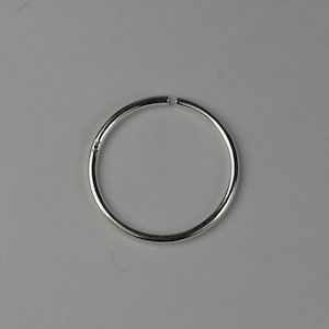 8mm Sterling Silver Nose Ring, 20 Gauge (0.6mm gauge), Nose Piercing, Endless Hoop.
