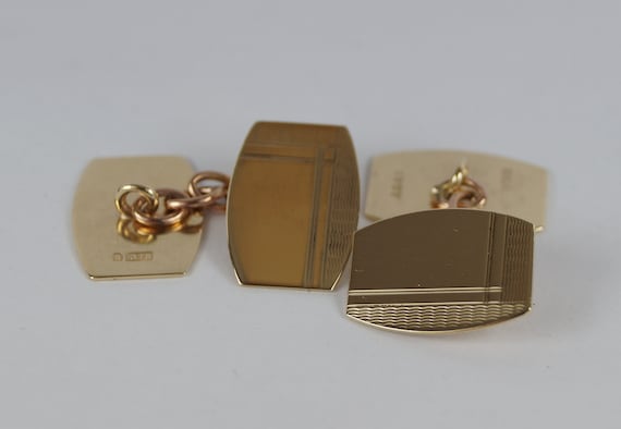 9ct YELLOW GOLD CUFFLINK CUFF LINK JEWELLERY MAKING