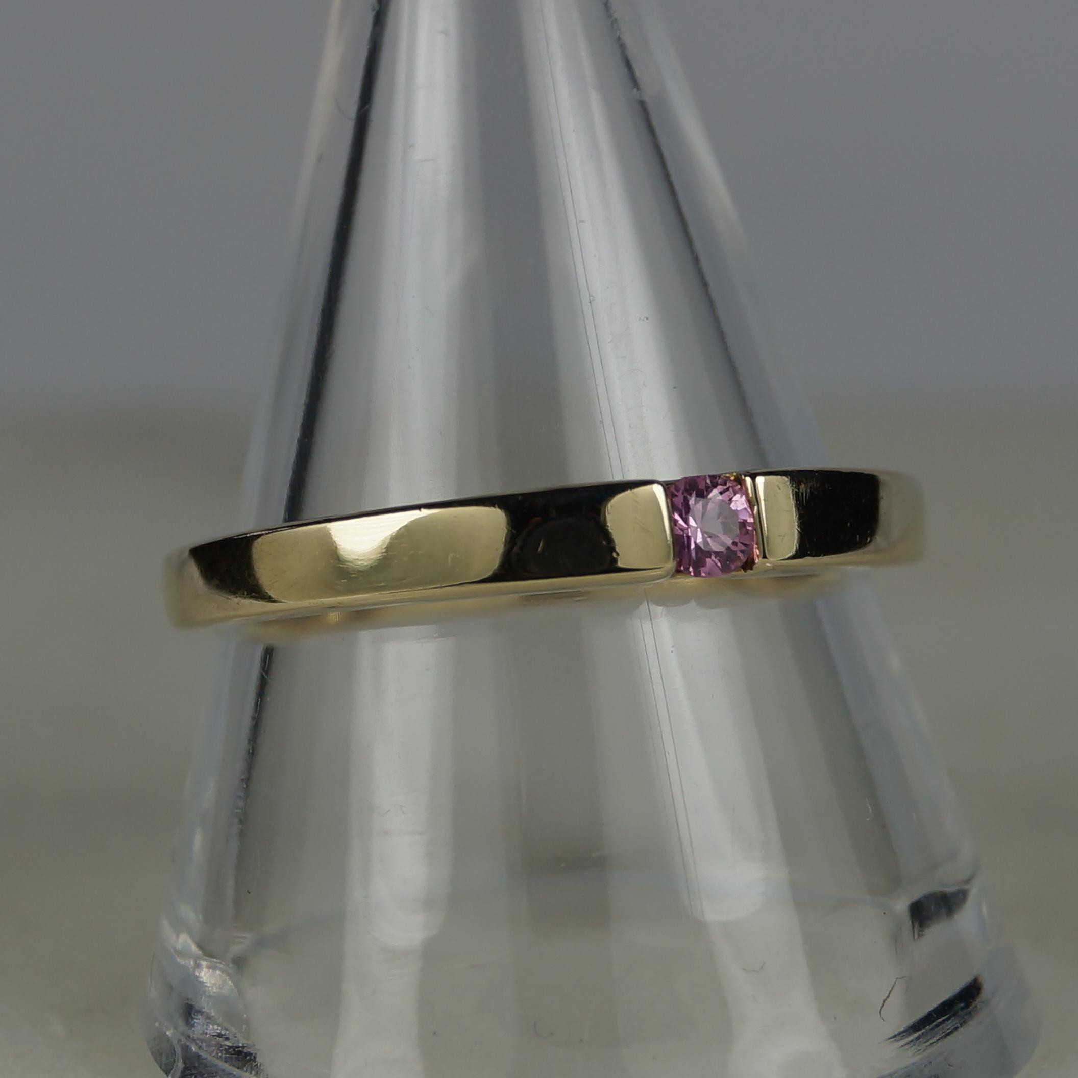 Anello Donna Rosato In Argento 925 Con Cubic Zirconia E Stella - Verre Gioielli
