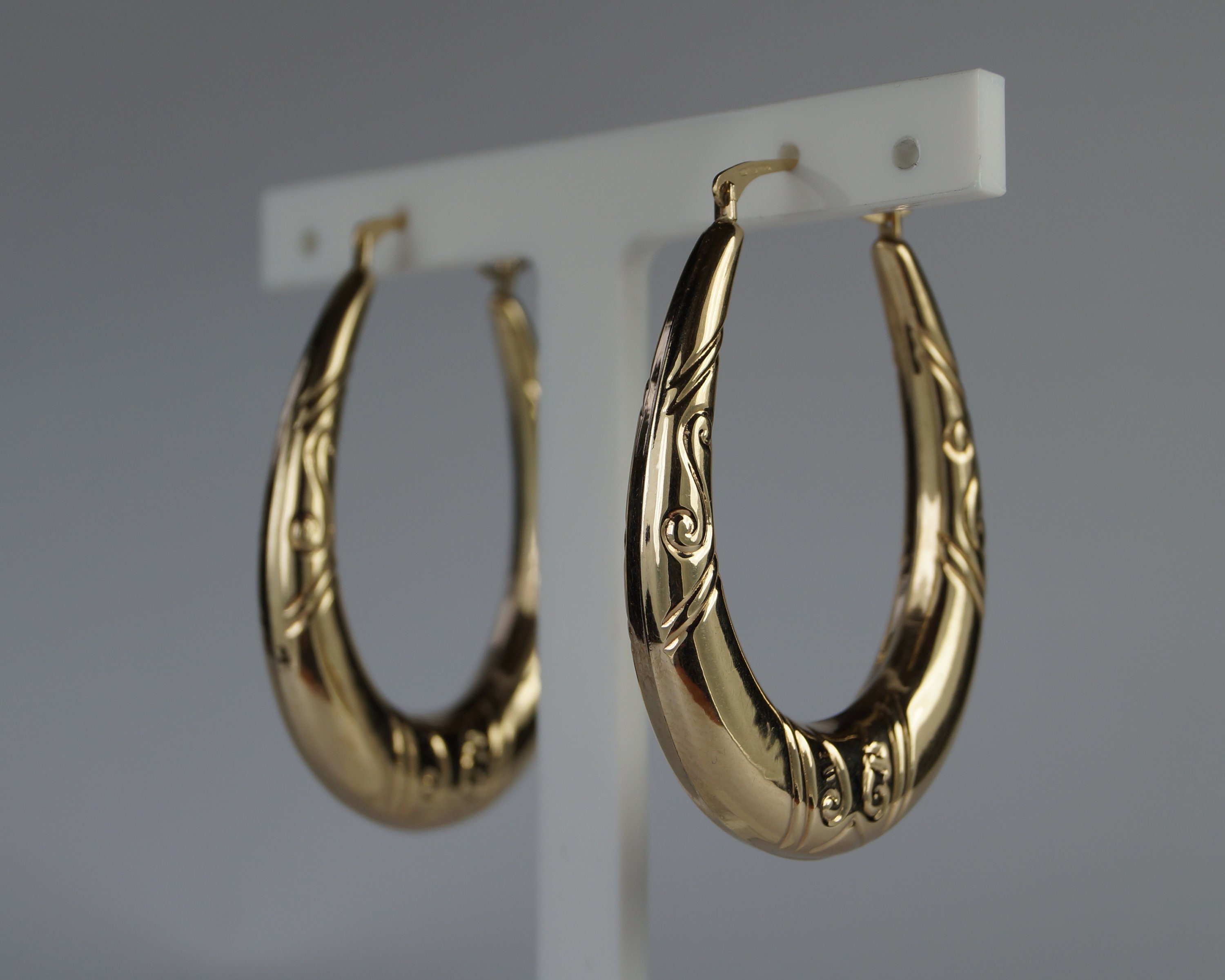 Gold Creole Earrings Etsy Australia