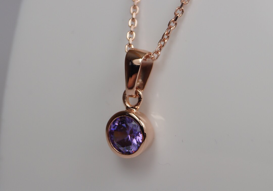ALOV Collar Con Colgante De Plata De Ley Con Circonita Cúbica De
