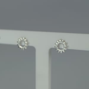 Örhängen i sterlingsilver med solstift, Sunshine-smycken