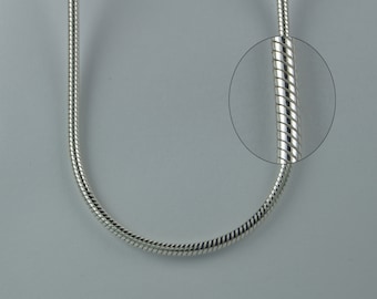 Sterling Silver 1.4mm Snake Chain Necklace